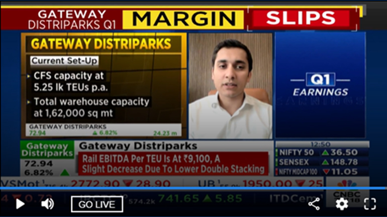 CNBC TV 18  - Halftime Reporter