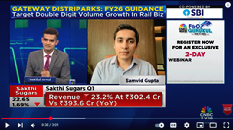 CNBC TV 18 - Halftime Reporter  